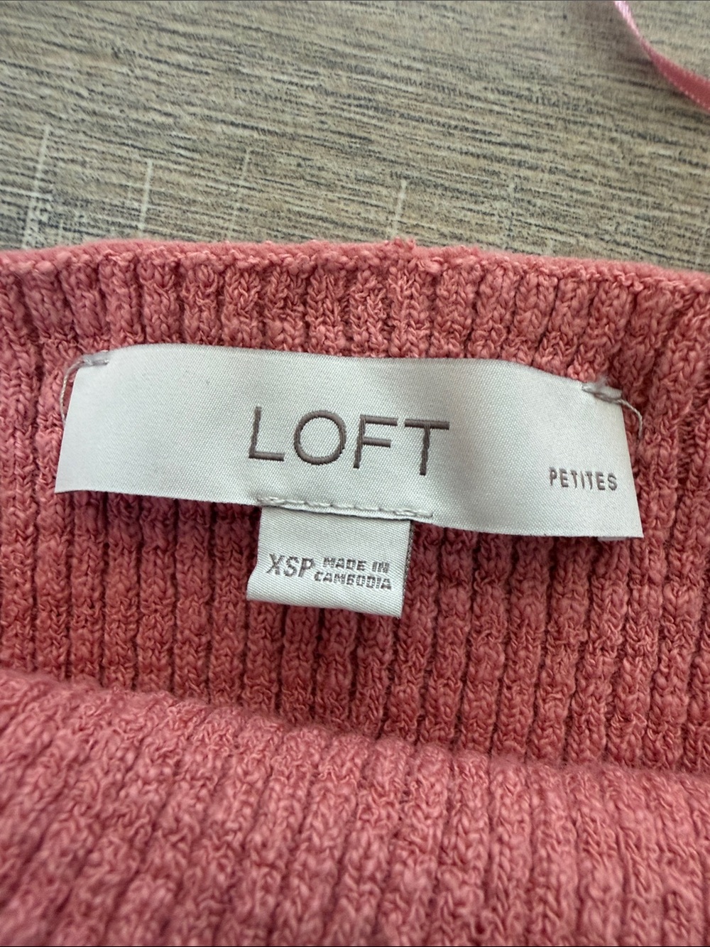 LOFT Petite Tank Tops Sweater in Dusty Rose